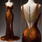 Girlhomeshops-Robe de soirée longue en satin rouge, décolleté en cœur, perles exquises, dos nu, fente, robe de bal, robe de fête d'anniversaire, gh5381