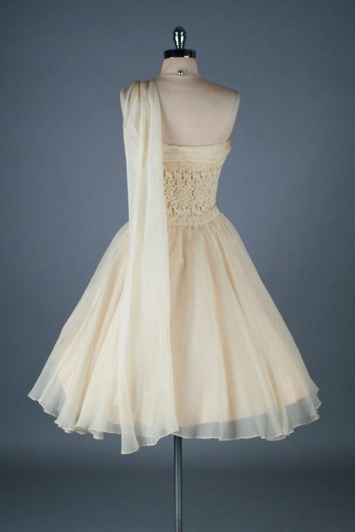 Girlhomeshops - Robe de soirée courte en satin jaune pastel, exquise, en dentelle, gh5640