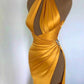 Burgundy Elegant Off-the-shoulder High Neck Exquisite Beading Long Sexy Slit Ball Gown Evening Gown Party Dress gh3426