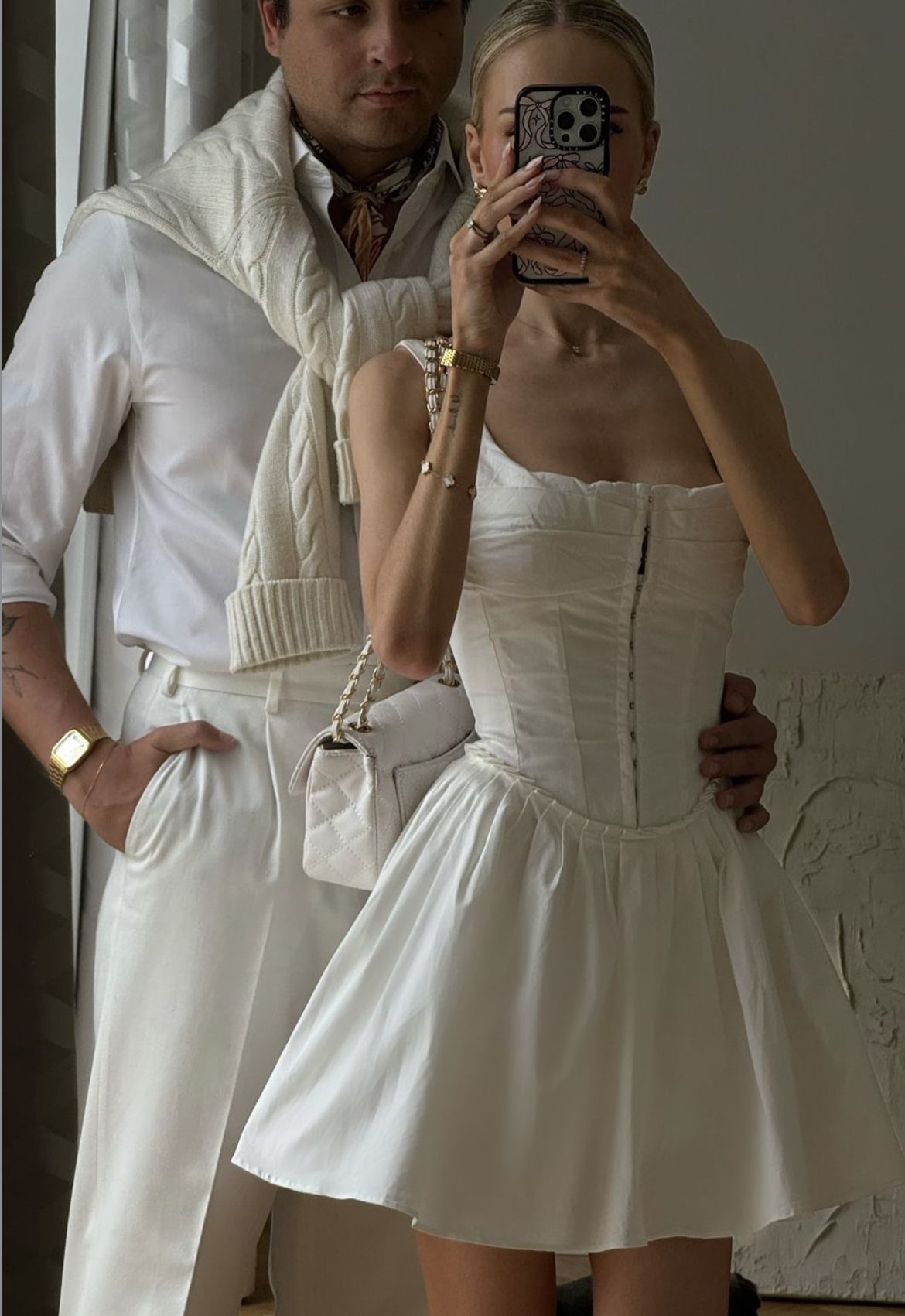 Girlhomeshops - Robe de soirée courte en satin blanc, robe d'anniversaire gh5280