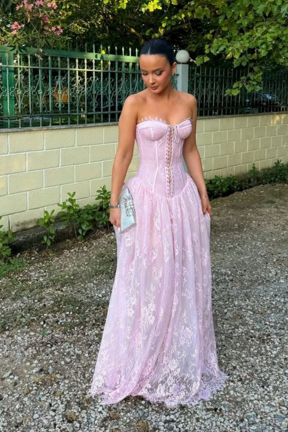 Robe de mariée/de soirée rose moulante neuve gh6526
