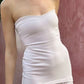 girlhomeshops-Pink Tube Top Modisches und bequemes Kleid Langes Basic-Kleid gh5858