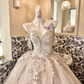 Ivory Strapless Rhinestone Elegant Premium Cinched Waist Voluminous Skirt Long Romantic Dress, Wedding Gown gh7793