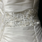 One Shoulder Vintage Bridal Gown Sweetheart Neck Beaded 3D Floral A Line Wedding Dress with Train gh9547
