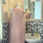 Light Pink Sleeveless Straight Long Vintage Romantic Dress gh7509