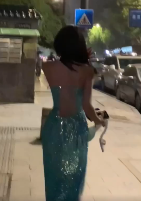 Iridescent Sequin Strapless Long Evening Gown Turquoise Side Slit Prom Dress gh9866