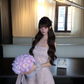 Light Pink Strapless Lace Homecoming Dress Mini Prom Gown gh9410