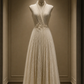 ✨Girlhomeshops-Chinese Textured Fuzzy A-line Midi Bridal Evening Gown gh10374