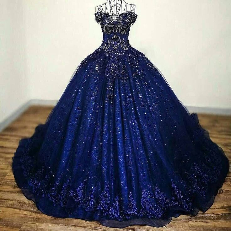 Dunkelblaues, wunderschönes, exquisites, mit Perlen besetztes A-Linien-Abendkleid von ClassyPretty in langem Tüll gh3553