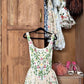 girlhomeshops – Kurzes Chiffon-Heimkehrkleid mit Blumenmuster, Reise- und Urlaubskleid gh5712
