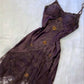 Brown Vintage Elegant Exquisite Floral Beading Spaghetti Strap Long Satin Lace Ball Gown Evening Dress Birthday Party Dress Prom Dress gh3831