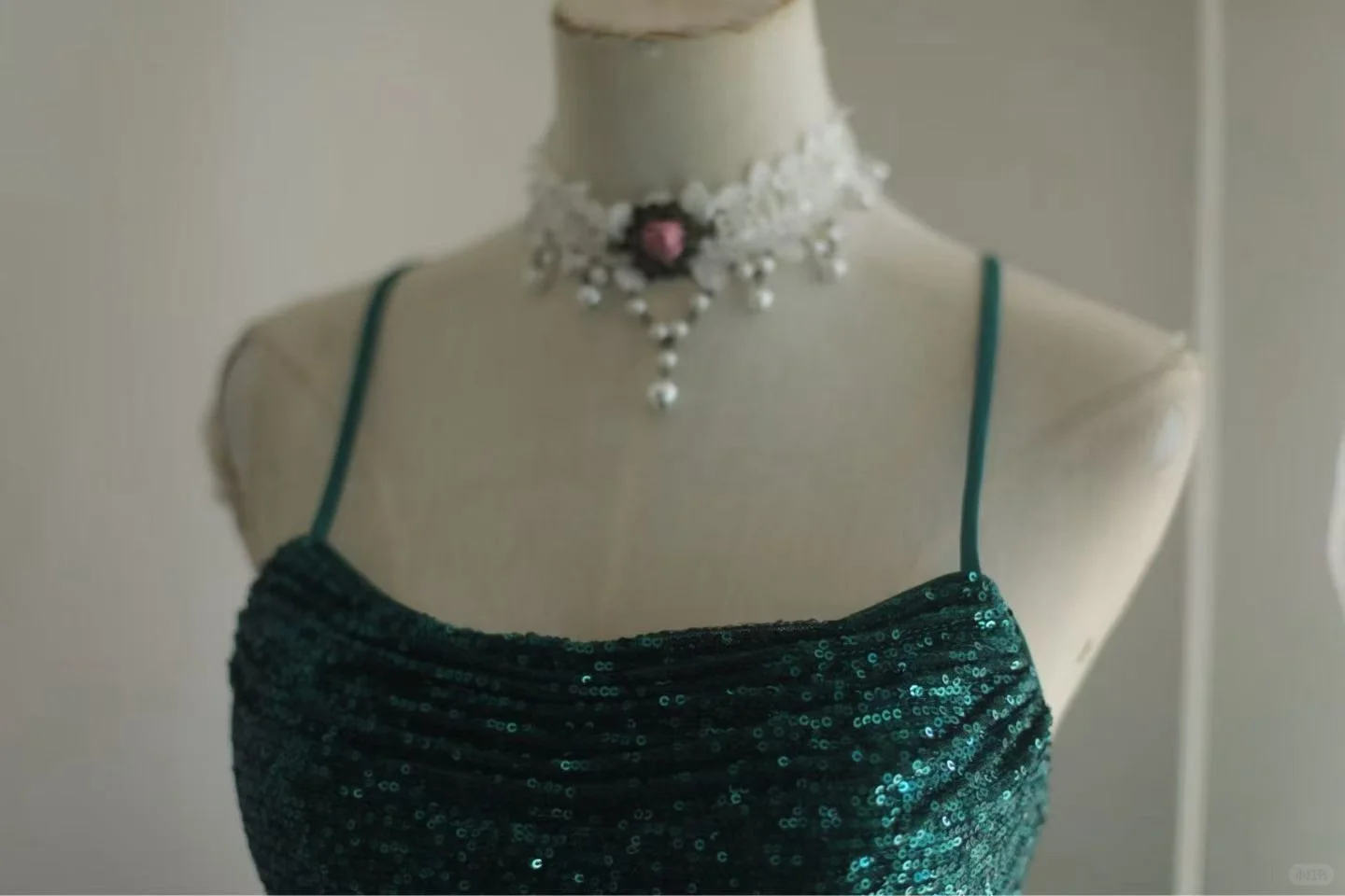 Emerald Green Spaghetti Strap Sequin Mermaid Evening Gown, Square Neck Side Ruched Fitted Long Prom Dress gh9126