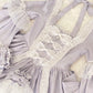 Light Purple Satin Square Neck Long Sleeve Tiered Ballgown Rococo-style Lace Bow Tea Party·Retro Party Dress gh6739