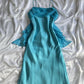 Blue fashion elegant spaghetti straps long chiffon elegant ball gown evening dress party dress gh3491