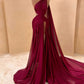 Girlhomeshops-Pflaumenfarbe modisches One-Shoulder-Sexy-elegantes langes Chiffon-Ballkleid Abendkleid gh5039