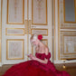 Rosa Mode Einzigartige Rose Spitze Ausschnitt Lange A-Linie lange Satin Ballkleid Abendkleid Partykleid gh3340