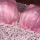 Rosa Homecoming-Kleid Wunderschönes, perlenbesetztes, kurzes Ballkleid aus Tüll, Abendkleid gh4418