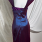 Sexy Vintage Blue Purple Satin Spaghetti Strap Prom & Evening Party Dress, Fitted Waist Bodycon Silhouette gh8564