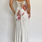 girlhomeshops - Elegantes langes Chiffon-Partykleid mit Schmetterlingen gh6108