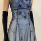 Blue Delicate Beaded Long Tulle Elegant Ball Gown Evening Dress Formal Birthday Party Dress Prom Dress gh3611