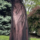 Rosa Braun Vintage Exquisite Perlen Spaghetti Strap Lange Tüll Elegante Ballkleid Abendkleid Partykleid Ballkleid gh3153