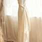 Ivory Lace Long Prom Dress, Spaghetti Straps, V-Neck, Hand-Beaded Tulle Vintage Long Formal Gown gh9570