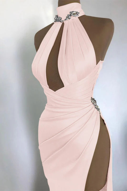high slit dress sex Burgundy Elegant Off-the-shoulder High Neck Exquisite Beading Long Sex –  girlhomeshops