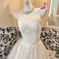 Ivory Strapless Waist-Cinched Full Flared Long Gentle Elegant Romantic Dress, Wedding Gown gh7668