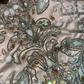 Robe de soirée longue en tulle bleu magnifique et perlée gh4416