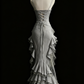 Elegantes graues Retro-Kleid aus Spitze, lang/kurz, ideal für Homecoming, Abschlussball oder Abendveranstaltung (gh3443)