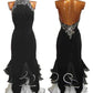 Black Beaded Elegant Fashion Long Ball Gown Evening Gown gh4228