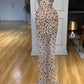 Girlhomeshops - Buntes, sexy, elegantes Ballkleid mit Strasssteinen und Spaghettiträgern, langes Abendkleid, gh5036