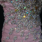 ✨Girlhomeshops-One Shoulder Dusty Pink Beaded Chiffon Mermaid Evening Gown gh10278