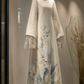 ✨Girlhomeshops-Chinese Style Wool Qipao Evening Gown with Butterfly Floral Embroidery gh10345