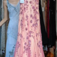 Spaghetti Strap Pink Ombre Tulle Prom Dress Straight Neck 3D Floral Beaded Embroidery Mermaid Formal Evening Gown gh9814