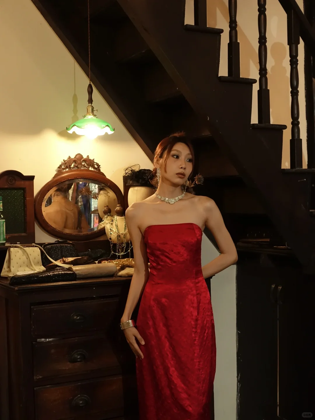 Red Strapless Jacquard Column Prom Dress Textured Fabric Long Evening Gown gh9859