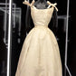 girlhomeshops – Beige Satin, kurz, Prinzessin, elegantes formelles Heimkehrkleid, Hoco Dress gh5600