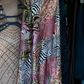 Pink Spaghetti Straps Evening Gown Ruched Satin Rhinestone Waist Leopard Zebra Print Long Formal Prom Dress gh9748