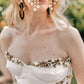Girlhomeshops-Ivory and Gold Beaded Long Layered Floor-Length Wedding Dress with Train gh5389