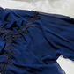 Navy Blue Irregular Neckline Fitted Waist Slim Long Prom & Evening Party Dress gh8527