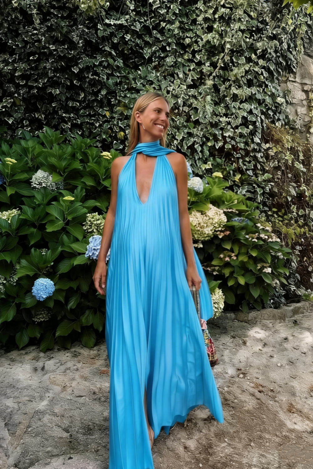 Pink/green fashion V-neck elegant long satin evening dress party dress wedding guest dress maternity dress gh3056