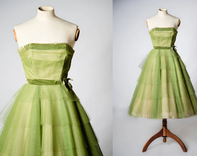 Grüne Mode charmante schöne Jugend lange Tüll Ballkleid Abendkleid Geburtstagsparty Kleid Homecoming Kleid gh3540