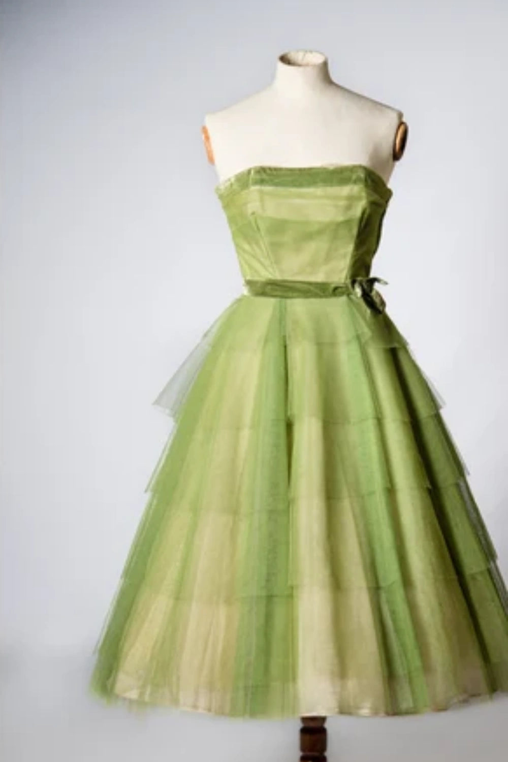 Grüne Mode charmante schöne Jugend lange Tüll Ballkleid Abendkleid Geburtstagsparty Kleid Homecoming Kleid gh3540
