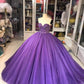 Robe de soirée longue en tulle violet, magnifique et exquise, ornée de perles, à la mode, gh3568