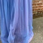 Robe de soirée longue en tulle violet brillant vintage élégante et exquise avec perles gh3412