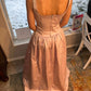 Light Pink Retro Fashion Elegant Square Neck A-Line Long Satin Princess Ball Gown Evening Dress Party Dress gh3554