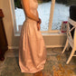 Light Pink Retro Fashion Elegant Square Neck A-Line Long Satin Princess Ball Gown Evening Dress Party Dress gh3554