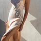 Girlhomeshops – Hellrosa, sexy, elegantes Spitzenkleid mit langem Schlitz, Ballkleid, Partykleid gh5506