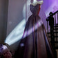 Purple shiny elegant long graduation gown evening gown gh6812