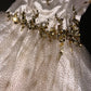 Robe de soirée courte en tulle ornée de perles et de paillettes, magnifique robe de bal, robe d'anniversaire, gh4458